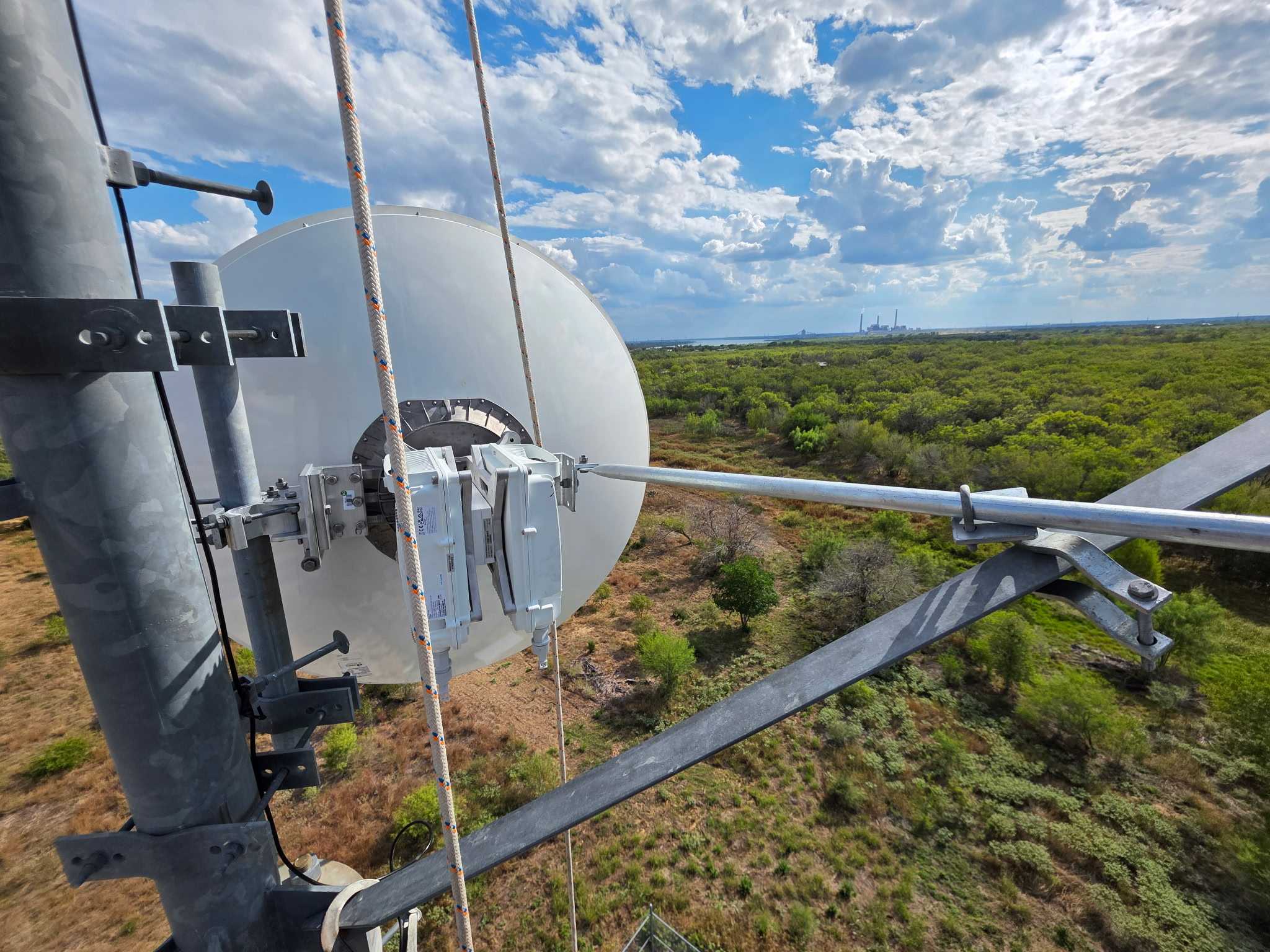 Equipment on tower structure