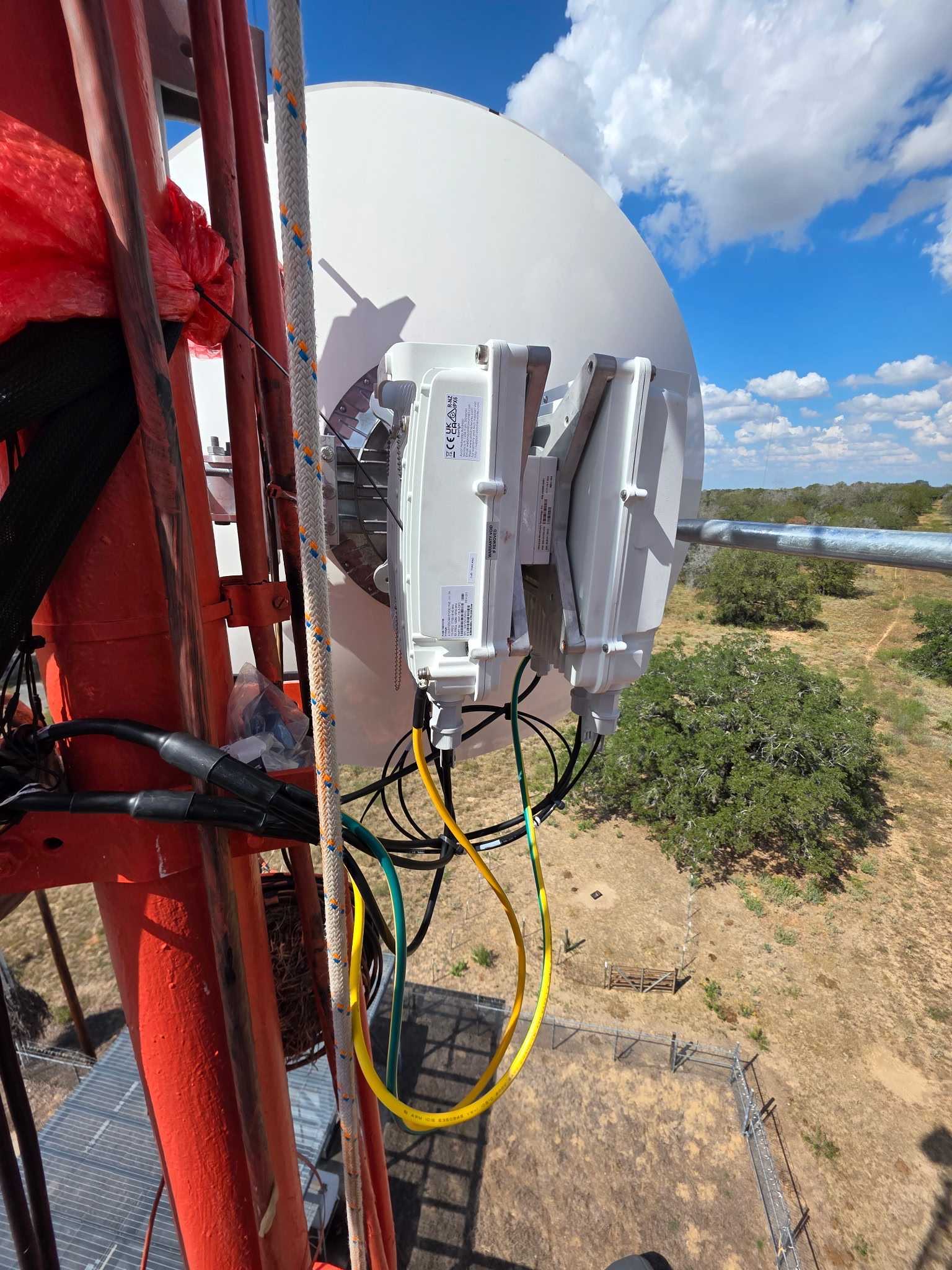 Equipment on tower structure